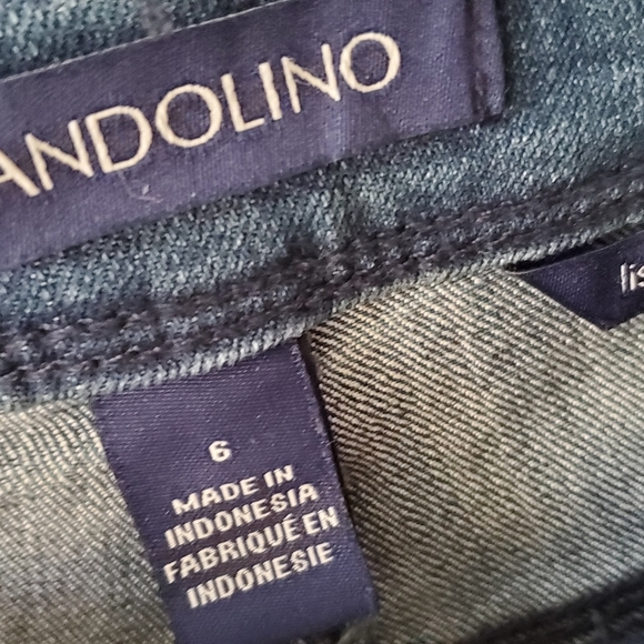 Bandolino Floral Embroidered Boho Hippie Festival Jeans Size 6 - Picture 6 of 6